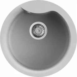 Szuper akció ELLECI - Gránit mosogatótálca Ego ROUND M79 Aluminium