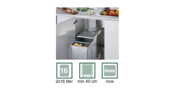 Szuper ajánlat Foster 8123800 konyhai szelektív hulladékgyűjtő - Kifutó termék!
