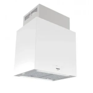 Végkiárusítás NODOR - Páraelszívó NorBreeze ISLA CUBE GLASS ECO 60 WH/A fehér Hob to Hood