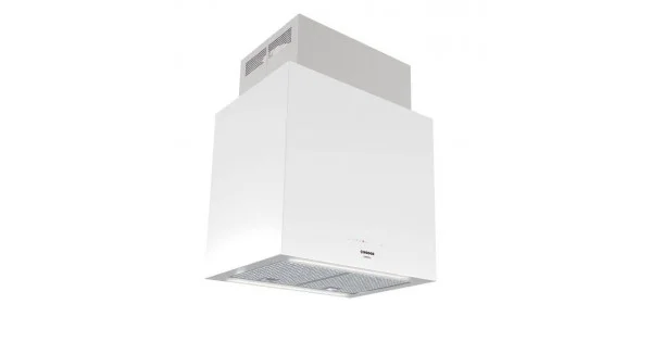 Végkiárusítás NODOR - Páraelszívó NorBreeze ISLA CUBE GLASS ECO 60 WH/A fehér Hob to Hood