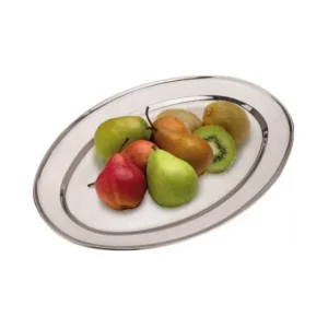 Rozsdamentes ovális tálca 40 cm Szuper ajánlat