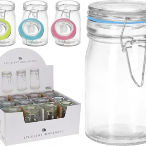 Színes csatos tárolóüveg 250ml Gyors kiszállítás