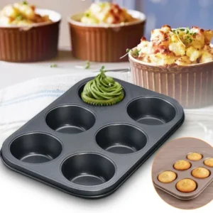 Utolsó esély Bevonatos muffin sütőforma 6 részes