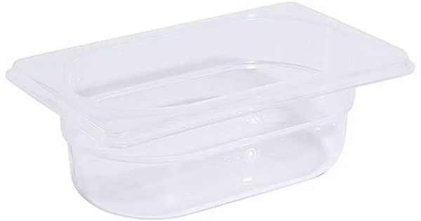 Akciós ár GN 1/9-es edény polipropilénből 65 mm mély, 0,5 L