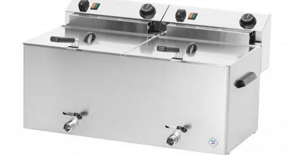 RM GASTRO 2x11 LITERES ASZTALI ELEKTROMOS OLAJSÜTŐ Biztonságos fizetés