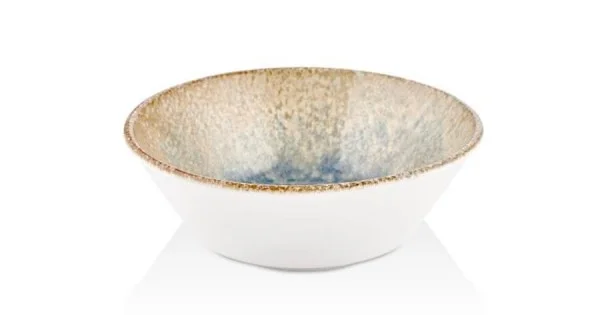Biztonságos fizetés Smooth vegan mélytálka 16 cm, sárga - kék, 530 cc
