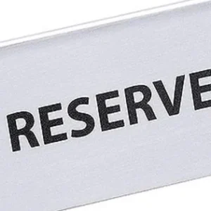 Szuper ajánlat Tájékoztatótábla foglalt - RESERVED - felirattal 12 x 5,5 cm