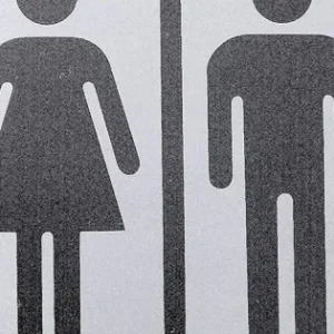 Tájékoztatótábla öntapadós, mosdó Hölgyek, Urak - 7,5 cm Legnépszerűbb