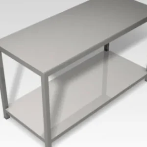 Újdonság Rozsdamentes munkaasztal 60*60 cm alsó polcos