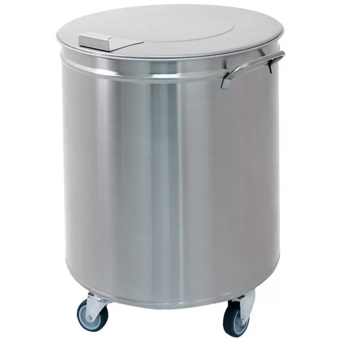 Árengedmény Fedeles nagykonyhai hulladékgyűjtő, rozsdamentes, 90 literes – METALCARRELLI 2190PM