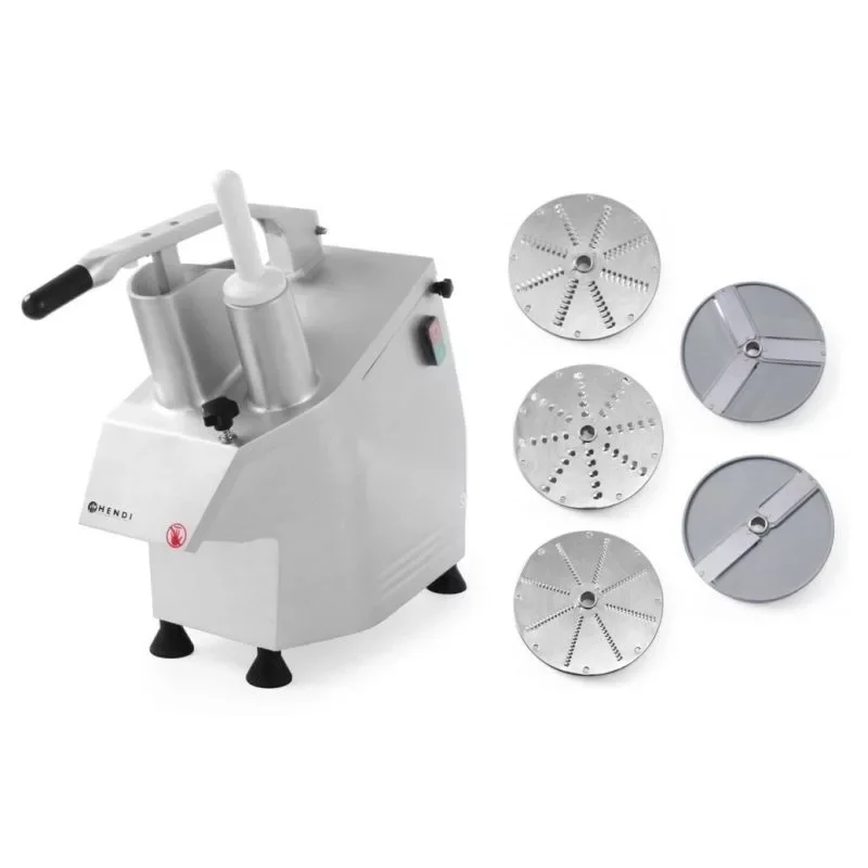 Végkiárusítás HENDI 231807 Zöldségszeletelő és sajtreszelő gép 5 tárcsával, 300 kg/h, 550W