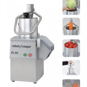 ROBOT-COUPE CL52 (400 V) Zöldségszeletelő gép kb 250 kg/h telj., nagyméretű betöltővel, 400V Szezonális akció