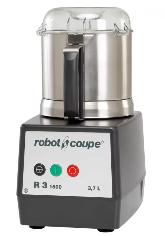 Exkluzív ajánlat ROBOT-COUPE R3-1500 Kutter polikarbonát motorblokkal és rozsdamentes acél 3,7 literes tartállyal, 1500 ford/perc
