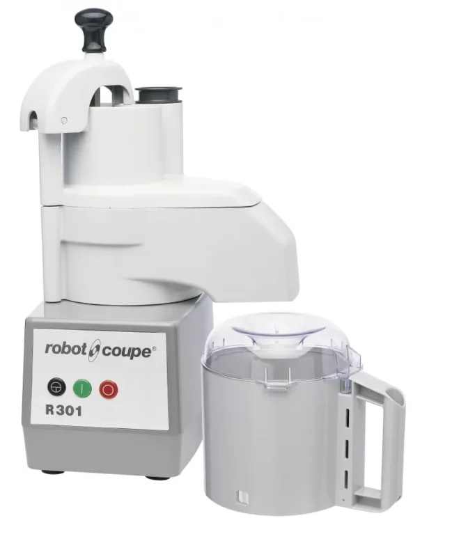 ROBOT-COUPE R301 Kutter + Zöldségszeletelő 3,7 literes polikarbonát tartállyal, 650W Árcsökkenés