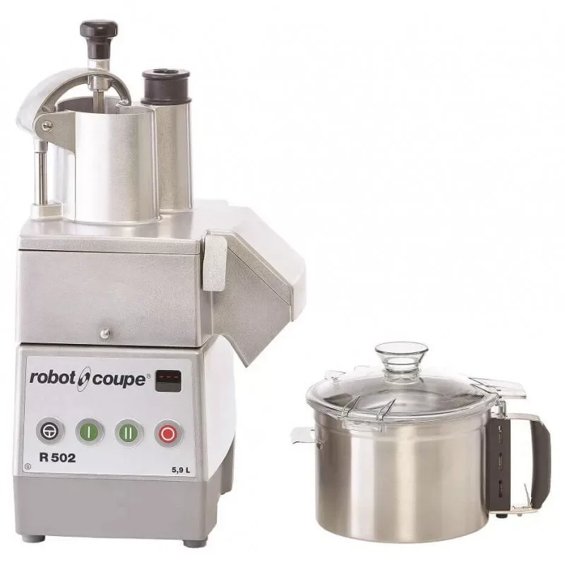 Ajánlat ROBOT-COUPE R502 Kutter + Zöldségszeletelő 5,9 literes tartállyal, 2 sebességgel, 400V/900W