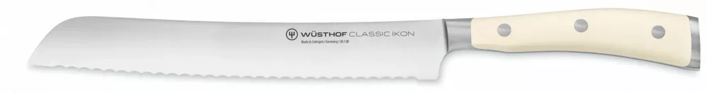 Wüsthof Classic Ikon Creme Kenyérkés fogazott élű 20 cm-es pengével, krémszínű markolattal, dobozos Korlátozott ajánlat