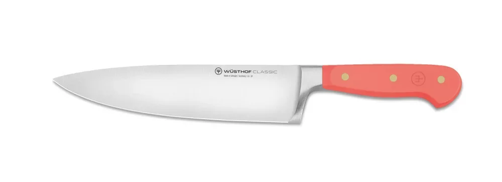 Wüsthof Classic Colour Szakácskés 20 cm-es pengével és korall barack színű markolattal Expressz kézbesítés