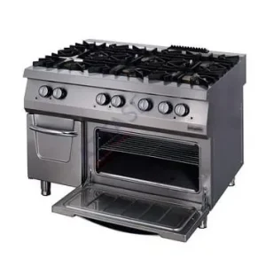 Ajánlat Özti - Gáztűzhely 6 égős, alsó sütővel, 48 kW, 1200x900x850 mm - OSOGEF 12090