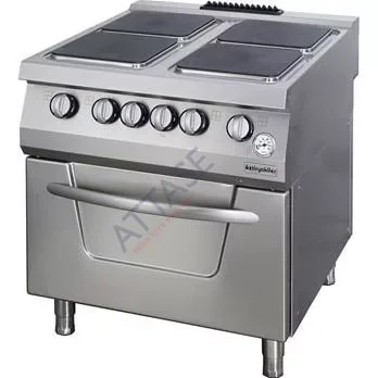 Vásárlói kedvenc Özti - villanytűzhely 4 főzőlapos 800x900x850 mm 22 kW sütővel - OSOEF 8090