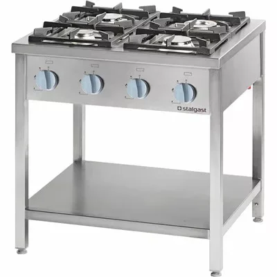 Stalgast - gáztűzhely 4 égős 900x900x850 mm 24 kW - 999531 NG Azonnal elérhető
