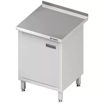 Olcsó Stalgast - Rm neutrális pult, ajtóval, hátsó felhajtással 600x600x850 mm