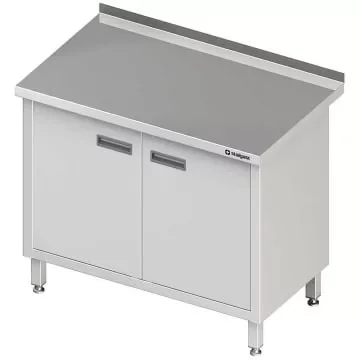 Vedd meg most Stalgast - Rm neutrális pult, ajtóval, hátsó felhajtással 1300x700x850 mm