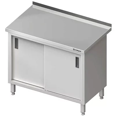 Vásárlói kedvenc Stalgast - Rm neutrális pult, tolóajtóval, hátsó felhajtással 900x700x850 mm