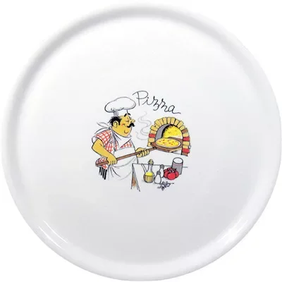 Újdonság Hendi - Pizzatányér, szakács mintás - o330 mm