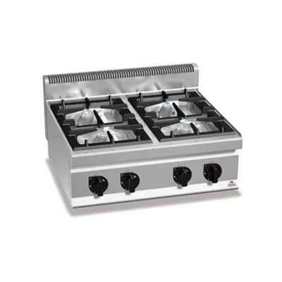 Berto‘s - gáztűzhely 4 égős 800x714x290 mm 21 kW - G7F4B Vásárlói kedvenc