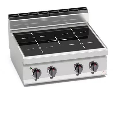 Legnépszerűbb Berto‘s - kerámialapos tűzhely 4 zónás 800x714x290 mm 12,8 kW - E7P4B/VTR