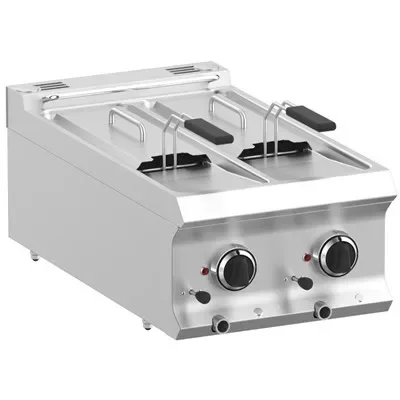 Alacsony ár Dexion - Ipari olajsütő elektromos 400V 7 + 7 literes asztali (LXFRE74T2V)