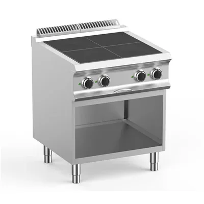 Legjobb ár Dexion - Villanytűzhely 4 süllyesztett szögletes főzőlapos 400V 700x730x850 mm szabadonálló (LXPQR77A)