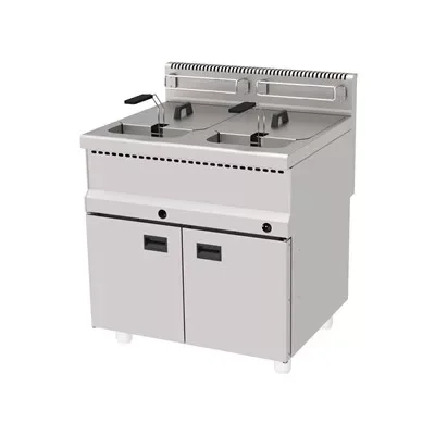 Atalay - Olajsütő, gázos lábonálló 2x18 liter 800x700x850 mm AGF-870 Akciós ár