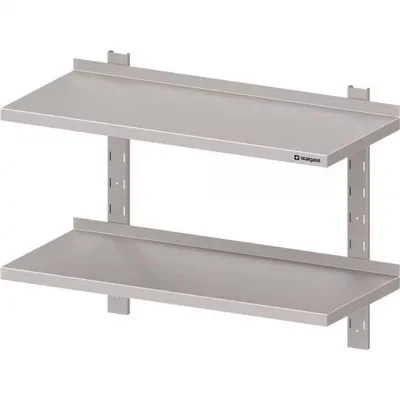 Árcsökkenés Stalgast - Rm falipolc kétszintes, konzollal 1200x300 mm összeszerelhető