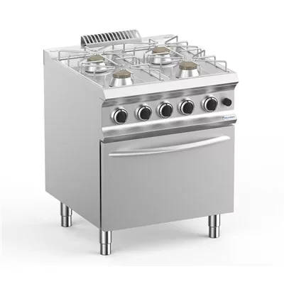 Legnépszerűbb Dexion - Gáztűzhely 4 égős gázüzemű sütővel 700x730x850 mm szabadonálló (LXFB77FGXS)