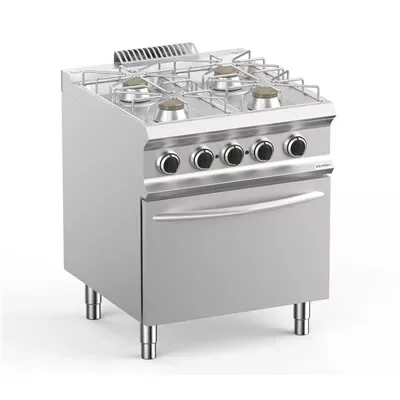 Dexion - Gáztűzhely 4 égős légkeveréses elektromos sütővel 700x730x850 mm szabadonálló (LXFB77FEVXS) Biztonságos fizetés