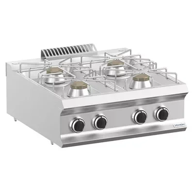 Gyors szállítás Dexion - Gáztűzhely 4 égős 700x730x250 mm asztali (LXFB77TXS)