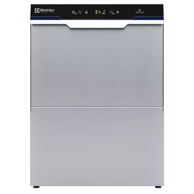 Vedd meg most Electrolux - Pult alatti tányérmosogató gép, 50x50 kosár, nyomásos bojler, ürítőszivattyú, öblítőszer adagoló, 3 fázis, 540 tányér/óra