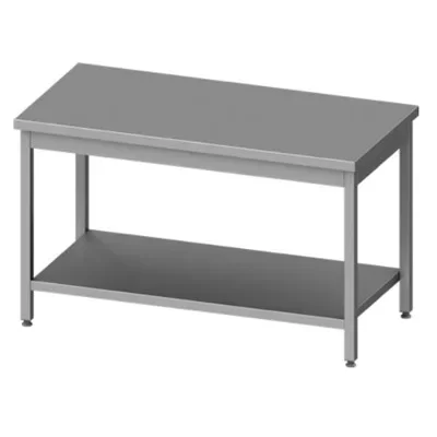 Végkiárusítás MSS - Rm munkaasztal alsó polccal 1200x600x850 mm összeszerelhető VT126-1