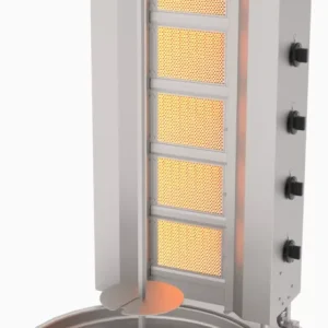 Atalay - gyros sütő 5 égős motor nélküli gázos max 80 kg húshoz - ADG5S Újdonság