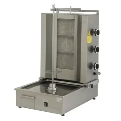 Baysan - Gyros sütő 3 égős alsómotoros gázüzemű max 35 kg húshoz FÖLDGÁZ (NG) Kedvezményes ár