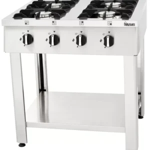 Árcsökkenés Baysan - Szabadonálló gáztűzhely, 4 égős, 900x900x850 mm 24kW PB GÁZ (LPG)