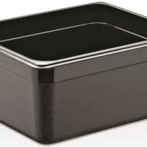 Polikarbonát GN edény 1/2 150 mm - fekete Legnépszerűbb