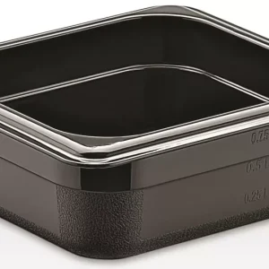 Polikarbonát GN edény 1/6 65 mm - fekete Olcsóbb