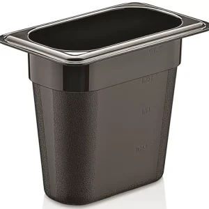 Polikarbonát GN edény 1/9 150 mm - fekete Korlátozott ajánlat