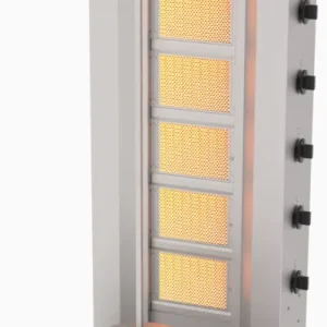Atalay - gyros sütő 6 égős motor nélküli gázos max 100 kg húshoz - ADG6S Olcsó