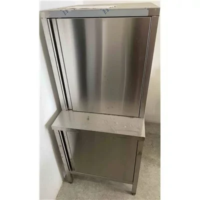Egyedi rozsdamentes szekrény nyíló ajtóval alsó 700x1150x850mm, felső 700x770x750 mm Akciós ár