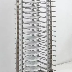 Gyors szállítás Tányértartó-szállító kocsi 16-32 cm átmérőig, 80 db tányérhoz, Méret 720x720x1820