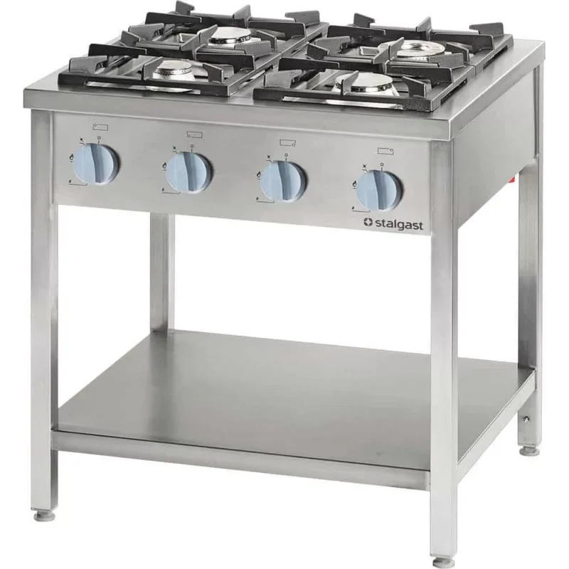 Stalgast - gáztűzhely 4 égős 800x700x850 mm 24 kW - 979533 PB Biztonságos vásárlás