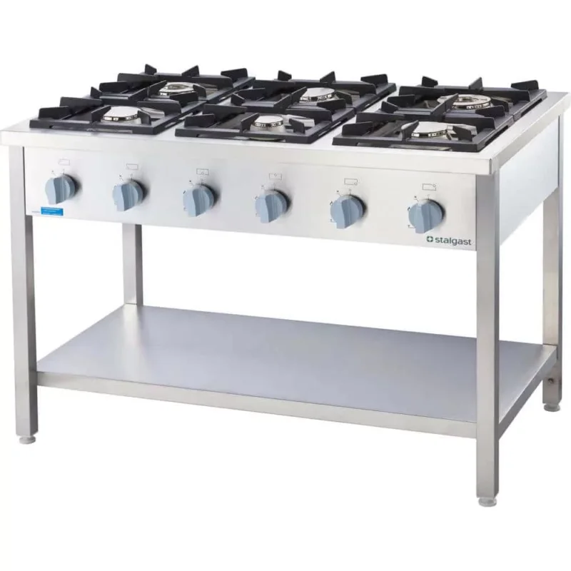Népszerű Stalgast - Gáztűzhely 6 égős, 36,5kW, PB GÁZ, 1300x900x850 mm - 999623